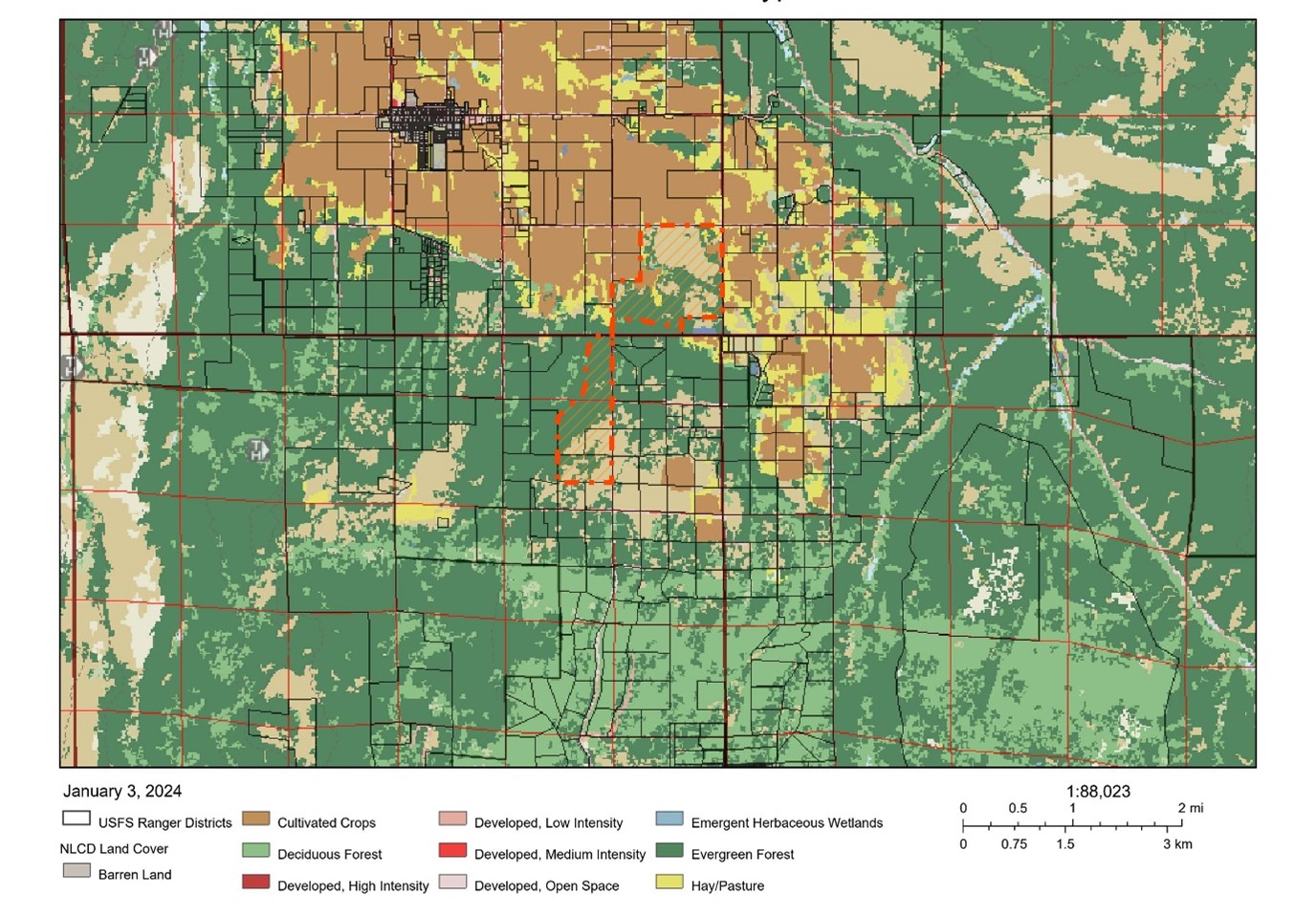 Map B-3. Land Cover Types, CODEX Mapping Program