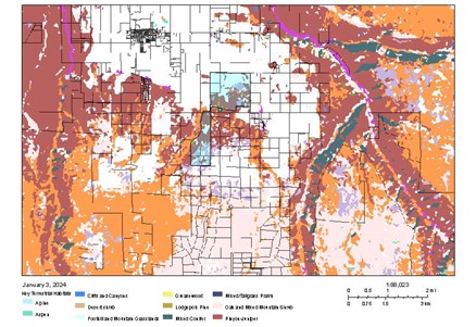 Map B-4. Key Terrestrial Habitats, CODEX Mapping Program