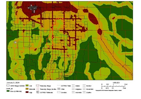 Map B-5. Landscape Disturbance Classes, CODEX Mapping Program